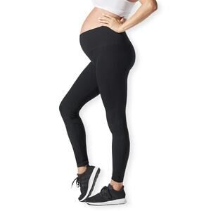 Blanqi Womens Sport Support Hipster Contour Legging Size S Black Maternity
